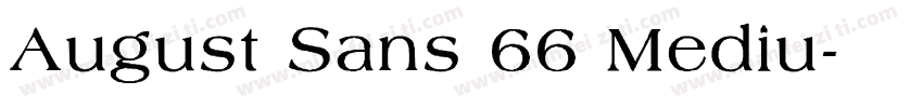 August Sans 66 Mediu字体转换